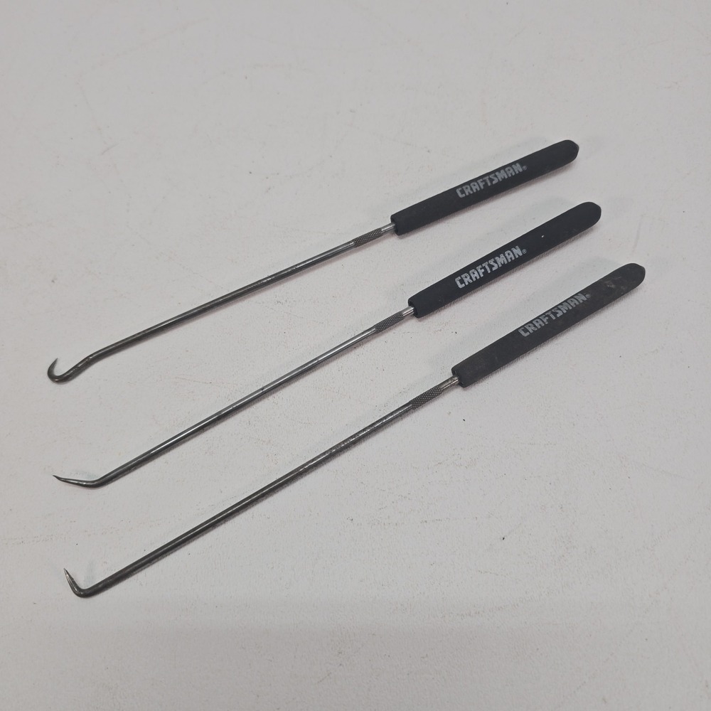 Craftsman 10" Pick and Hook Set w/ cushion grip handles USA, 3 pcs
